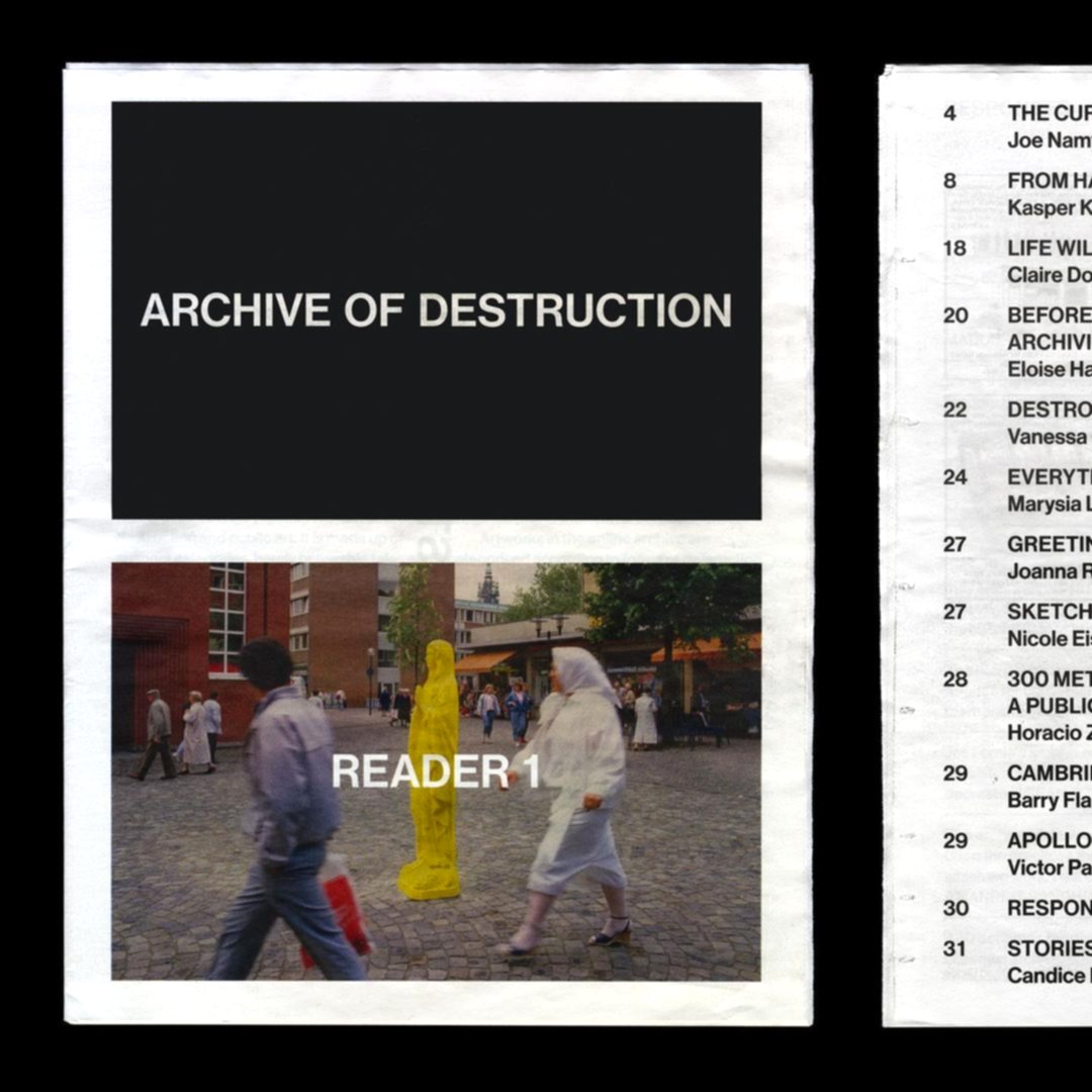 ARCHIVE OF DESTRUCTION READER I 